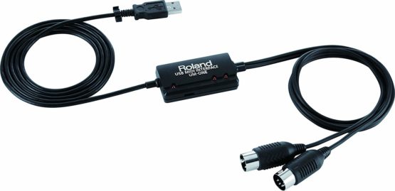 Roland Um-One Mk2 Usb Midi Interface, Usb Bus-Powered, Mac/Pc/Ipad/Apple Ipad Camera Connection Kit Compatible