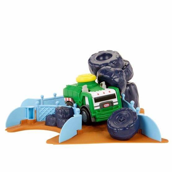 Little Tikes Slammin' Racers Scrapyard Derby Playset - 15+ Feet Per Slam - With Exclusive Truck & Obstacles - Image 4