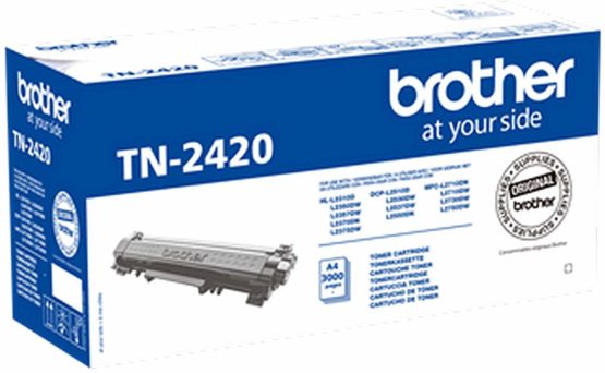 Brother TN-2420 Toner Cartridge, Black, Single Pack, High Yield, Includes 1 x Toner Cartridge, Brother Genuine Supplies