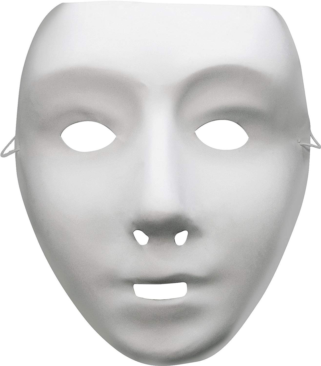 Smiffys Robot Mask, White on Elastic, Eyemasks Fancy Dress, Adult Dress Up Masks - Image 2