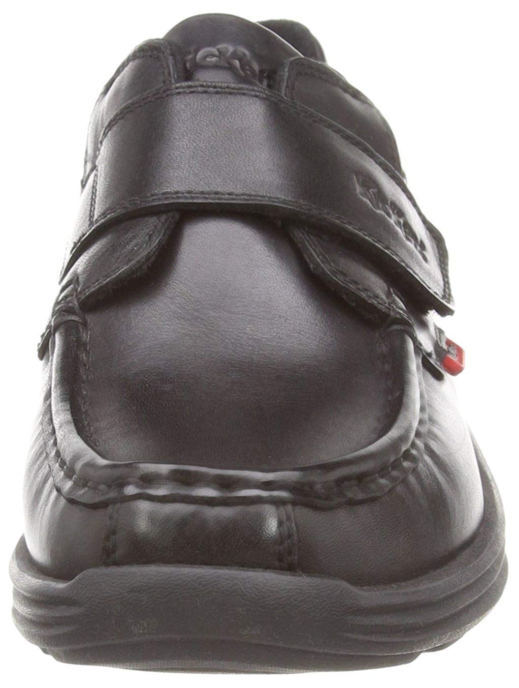 Kickers Boy's Reasan Single Strap Black Leather School Shoes, 11 UK Child - Image 2