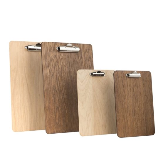 Chalkboards UK Clipboard, Wood, Dark Oak, 240 mm x 340 mm - Image 4