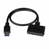StarTech USB 3.1 to 2.5" SATA Hard Drive Adapter - USB 3.1 Gen 2 10Gbps with UASP External HDD/SSD Storage Converter (USB312SAT3CB), Black