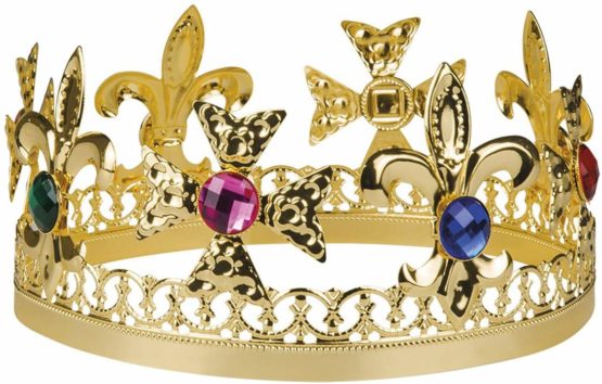 Adult King Crown with Faux Gemstones