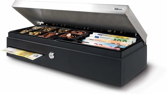 Safescan SD-4617S Flip Top Cash Drawer with 4 Banknote Tray