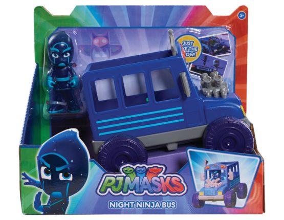 PJ Masks Vehicle & Figure - Night Ninja Bus (2017)