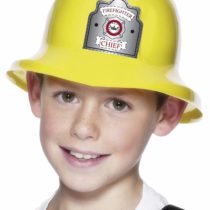 Smiffys Fireman Hat with Badge - Yellow