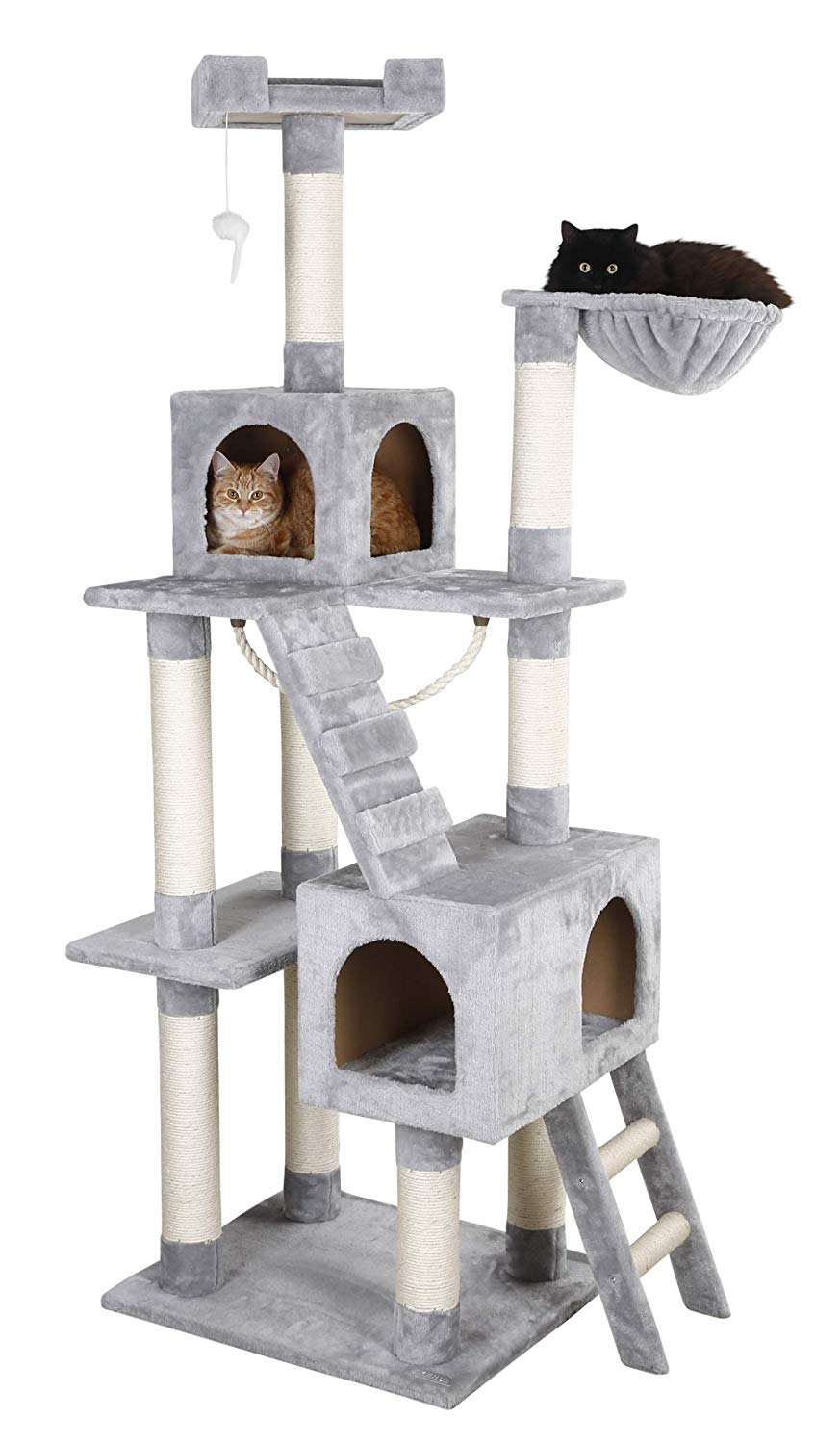 Kerbl Cat Tree Square, grau, 59x50x178cm, 81566, grey - Image 2
