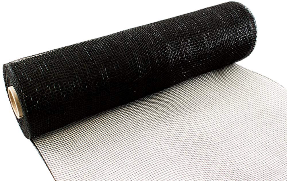 Eleganza Deco Mesh 25cm x 9.1m (10yds) Black No.20, 8.2 x 8.2 x 26.2 cm