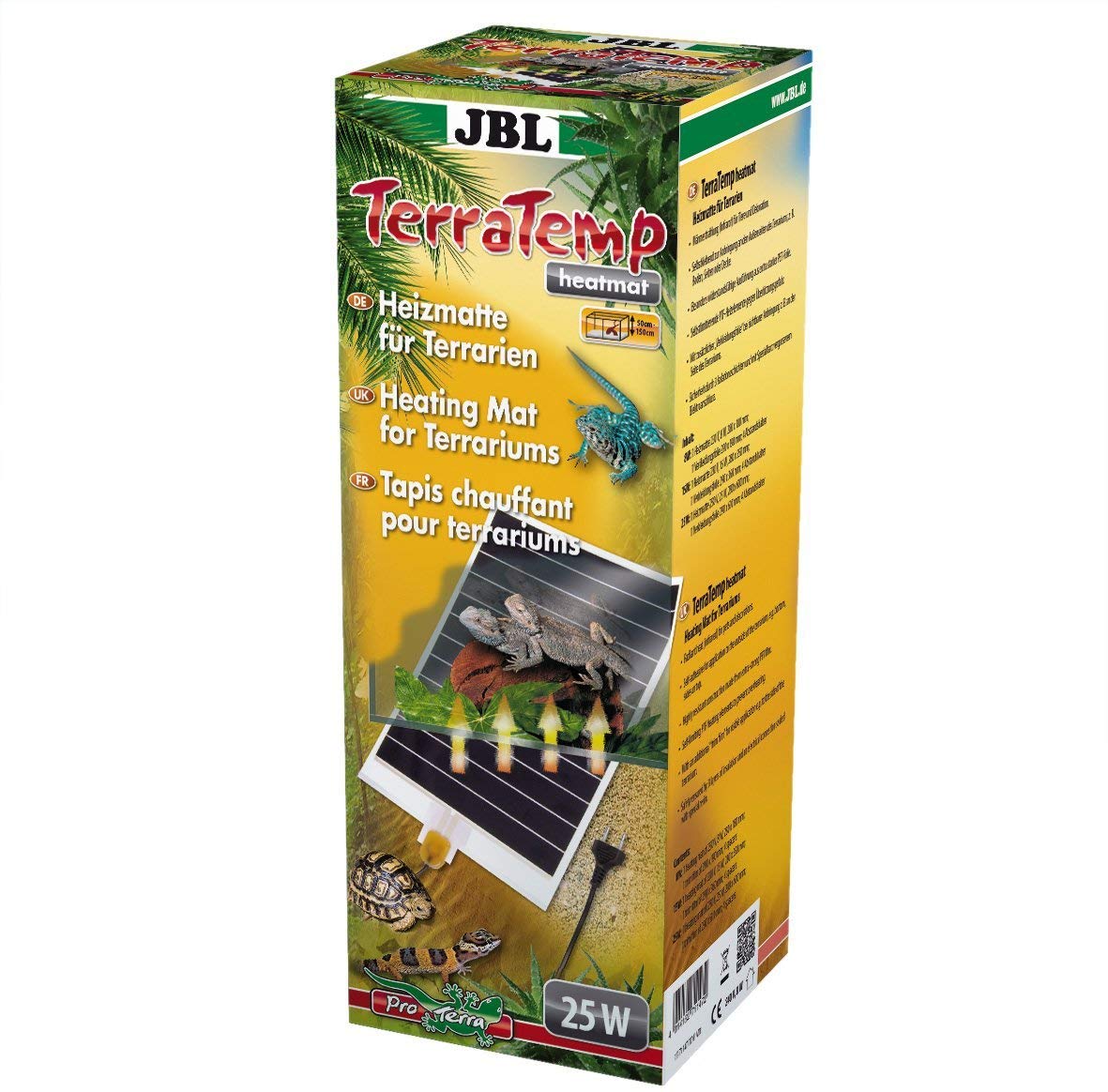 JBL Heating Mat Terra Temp Heatmat Terrarium, Farbeffekt, 1 Stück (1er Pack)