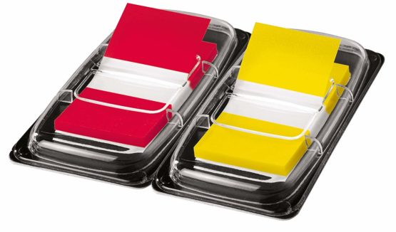 SIGEL HN496 Index Page Marker, Film, strip-size:25x43 mm, 100 strips, red + yellow - Image 2