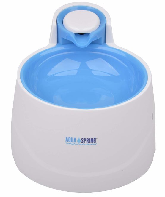AquaSpring Illuminated Pet Water Fountain, Blue