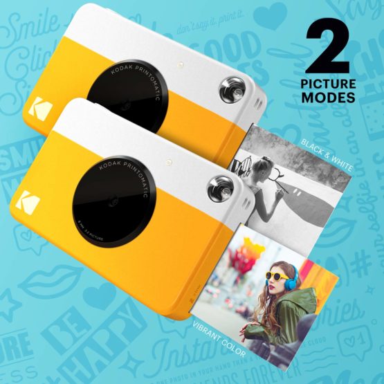 Kodak Printomatic Digital Instant Print Camera - Full Color Prints On ZINK 2 x 3 Inch Sticky-Backed Photo Paper (Yellow) Print Memories Instantly - Image 4