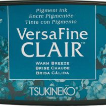 Tsukineko VF-CLA-603 Warm Breeze Versafine Clair Ink Pad, Synthetic Material, Blue, 5.6 x 9.7 x 2.3 cm