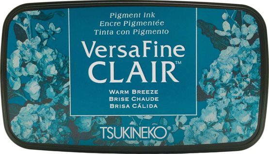 Tsukineko VF-CLA-603 Warm Breeze Versafine Clair Ink Pad, Synthetic Material, Blue, 5.6 x 9.7 x 2.3 cm