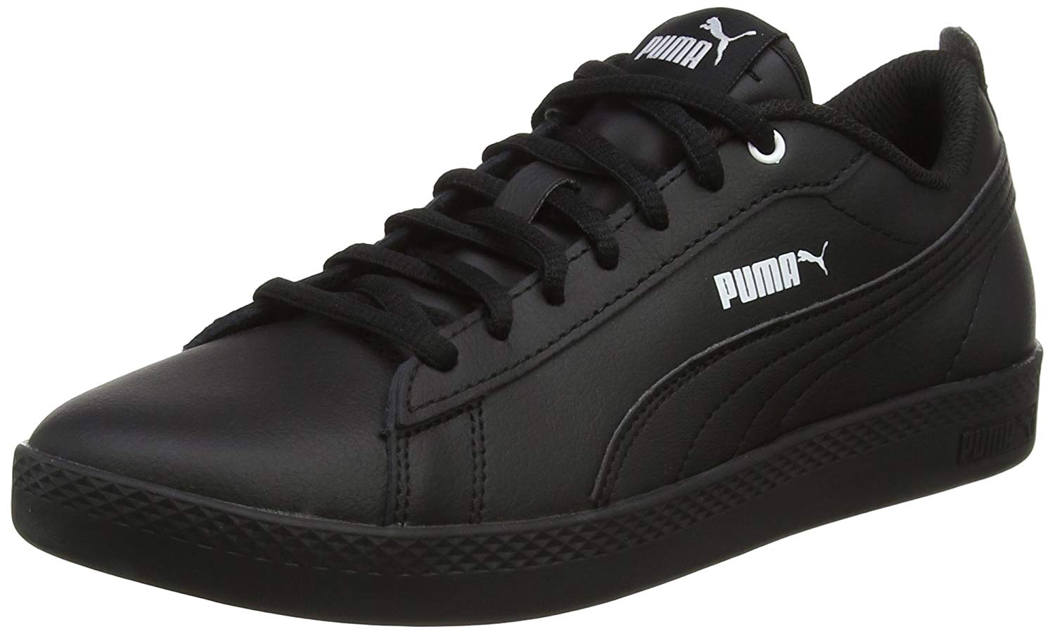 Puma Women Puma Smash Wns V2 L Sneakers, Puma Black-Puma Black, 5.5 UK, Puma Black Puma Black