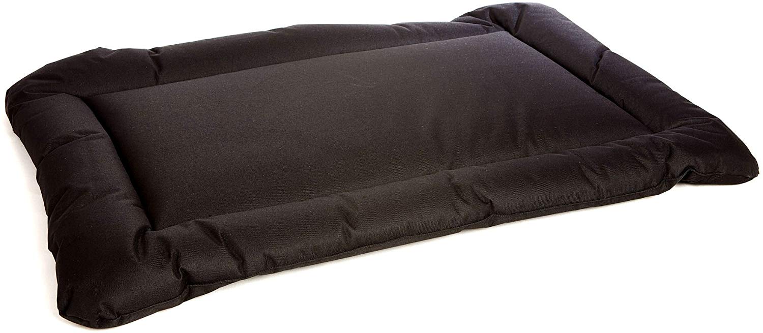 P & L Superior Pet Beds Heavy Duty Waterproof Rectangular Cushion Pad, Medium, Black, Medium 76 x 53 x 5 cm