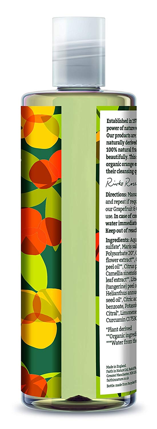 Faith In Nature Natural Grapefruit & Orange Shampoo, Purifying For Oily Hair & Scalp, Vegan & Cruelty Free, No SLS - Image 3