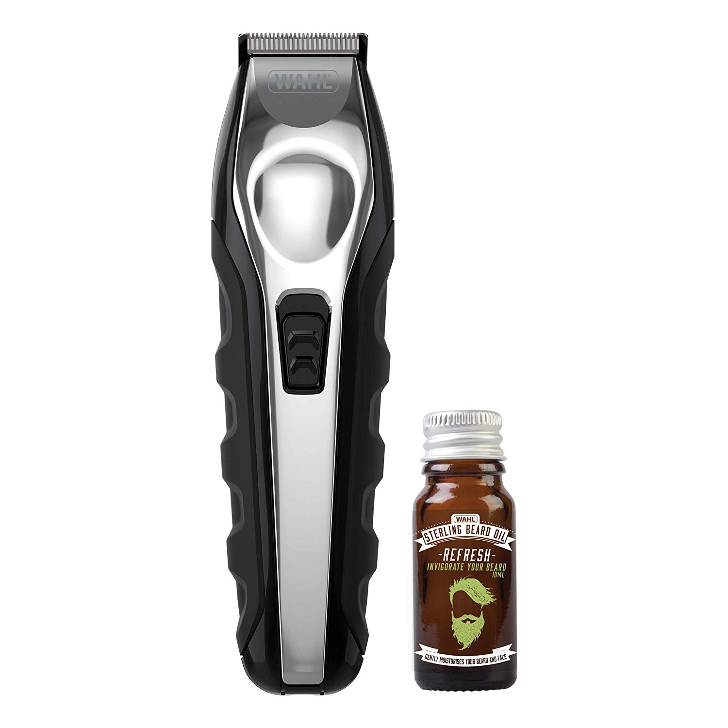 Wahl Total Beard Trimmer Kit with Beard Oil, Black