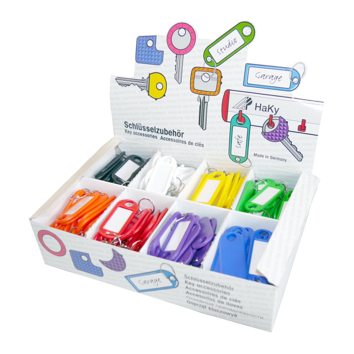 Wedo 2628018 Key Fob - Multi-Colour (Pack of 200), 200 Stück