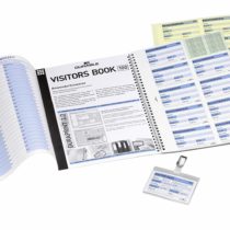 Durable 1464 visitors book refill pages with 100 badge inserts, EACH