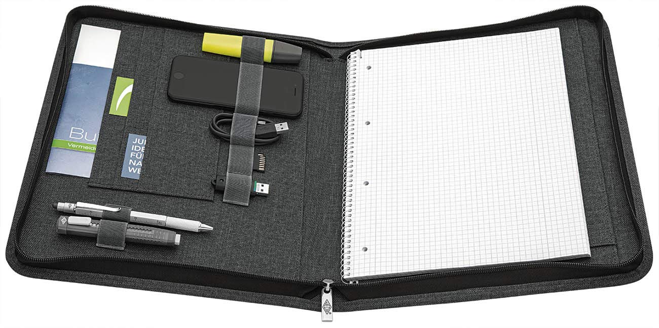 WEDO 58351412 College A4 Writing Case in Grey, Grau - Image 2