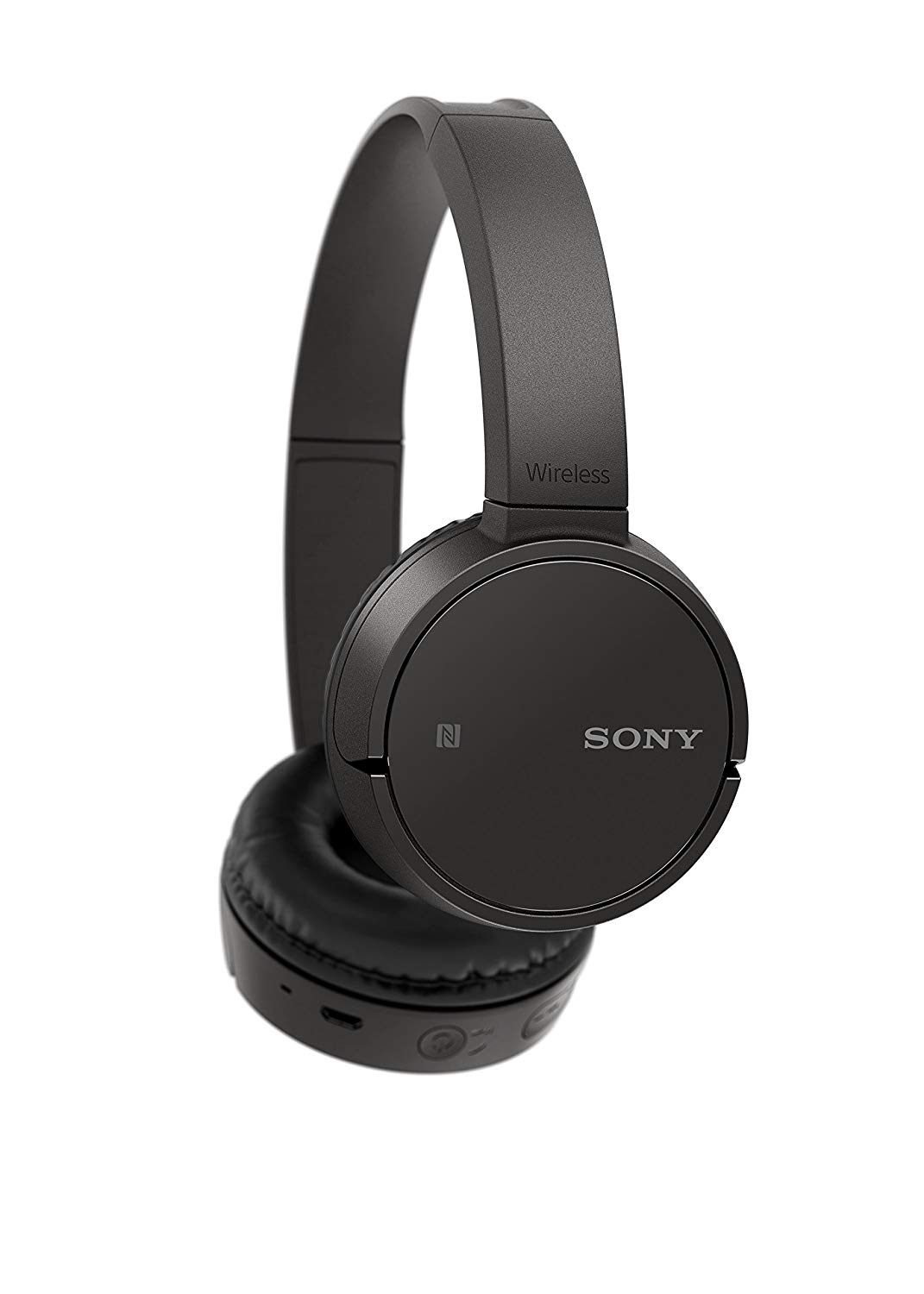 Sony WH-CH500 Wireless Bluetooth NFC On-Ear Headphones with 20 hours Battery Life - Black, black / black, 19 - Image 2