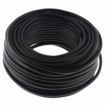 Loudspeaker Cable Round 2 x 0.75 mm² - Black - 25 m - CCA - PA Installation Cable - Audio Cable - Box Cable