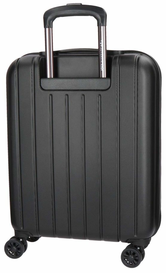 Movom Wood Black Cabin Suitcase 40 x 55 x 20 cm Rigid ABS TSA Lock 38 Litre 2.9 kg 4 Double Wheels Hand Luggage - Image 4