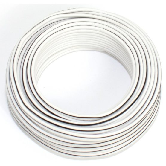 Loudspeaker Cable 2 x 0.75 mm² 10 m White CCA Audio Cable Box Cable
