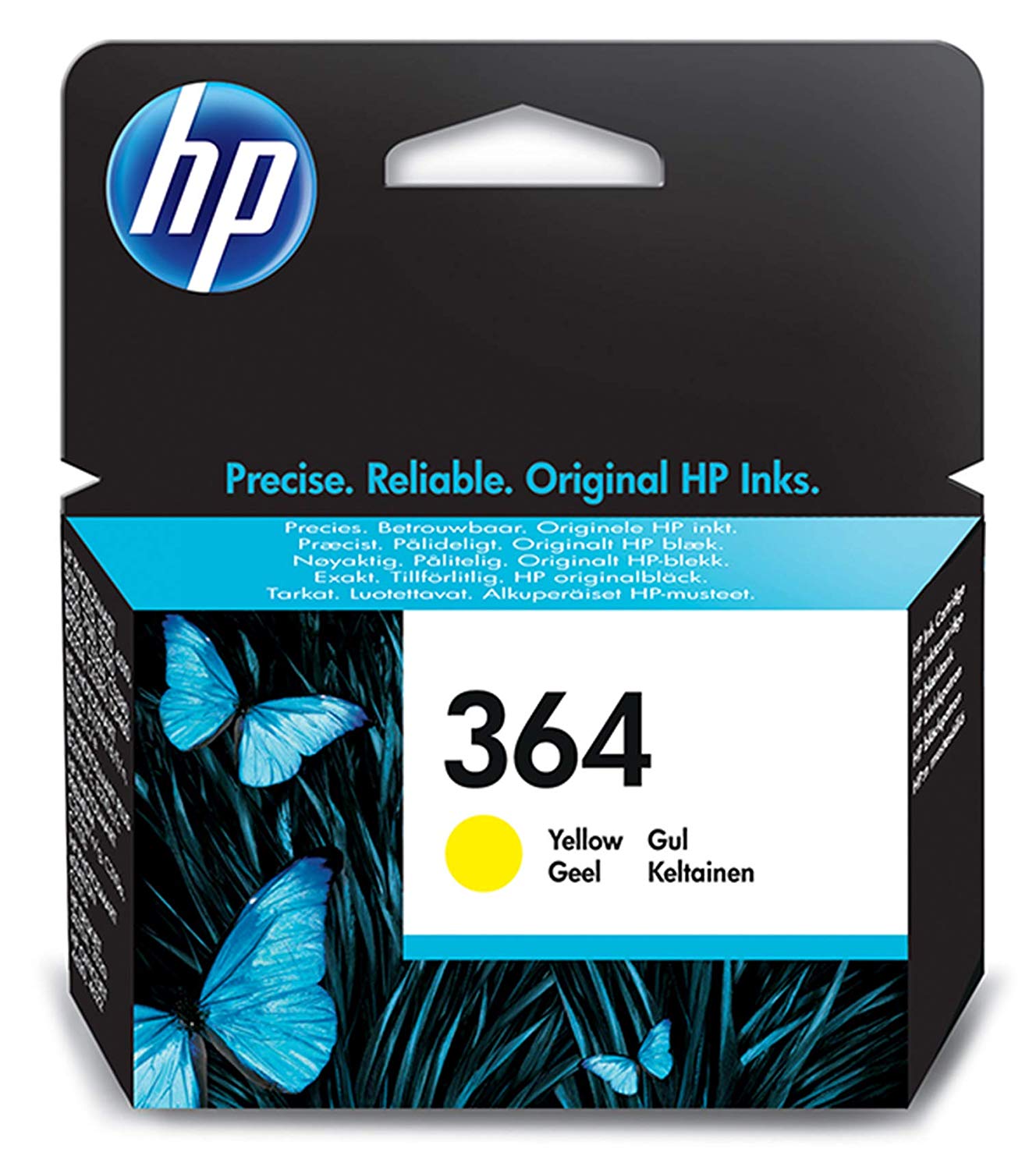 HP CB320EE 364 Original Ink Cartridge, Yellow, Single Pack, Standard