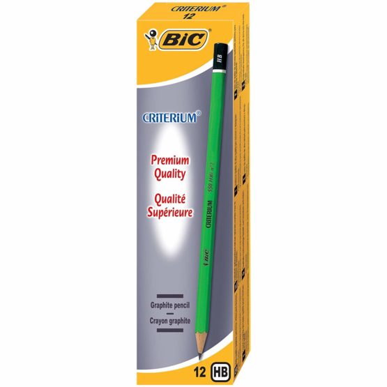 BIC Criterium 550 HB Hexagonal Pencils (Box of 12)