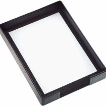 Scala Letter Tray 35 x 25.5 x 5 cm Leather Black