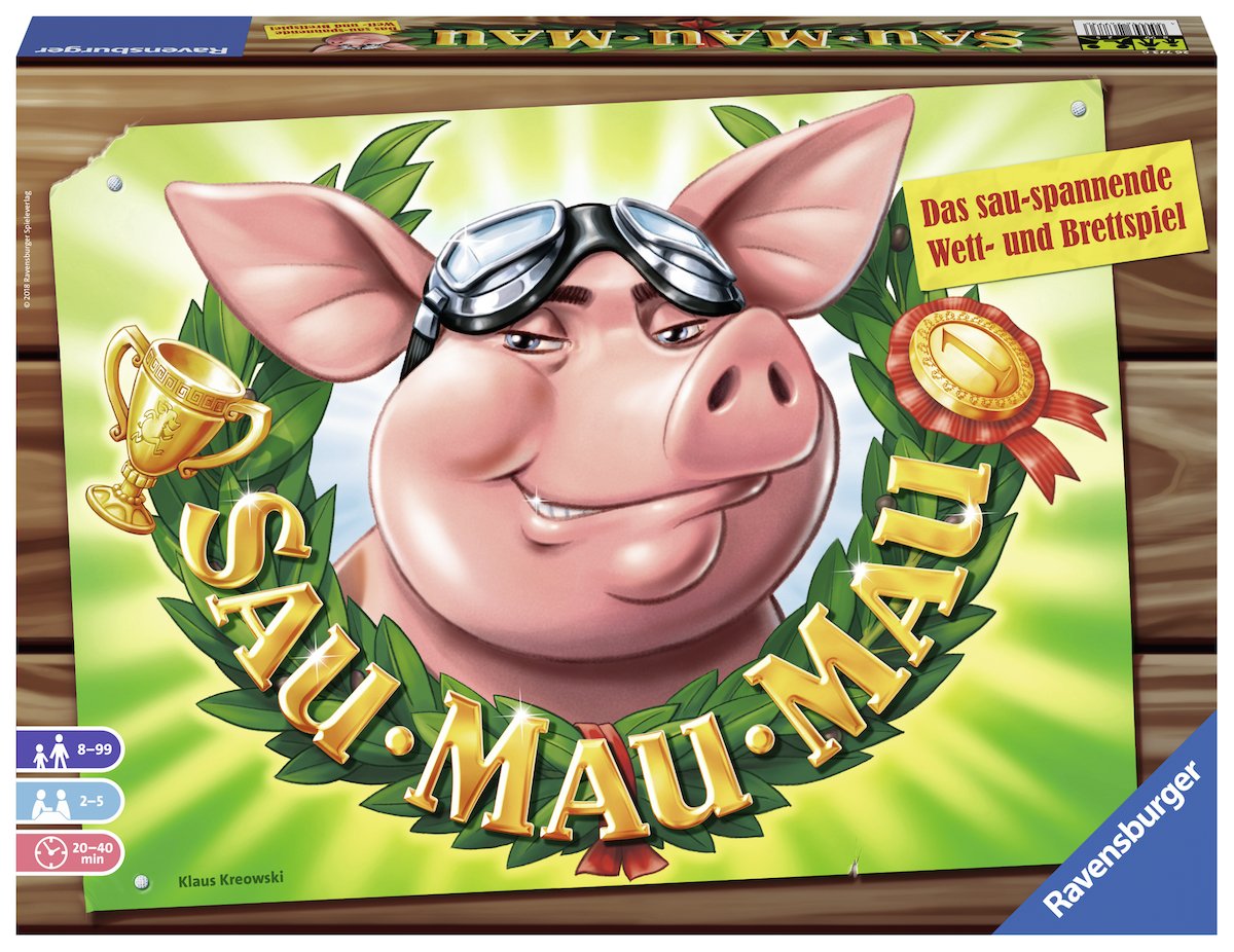 Ravensburger Sau Mau Mau - Board Game, 2-5 Players, Age 8+, 270 x 370 x 60 mm