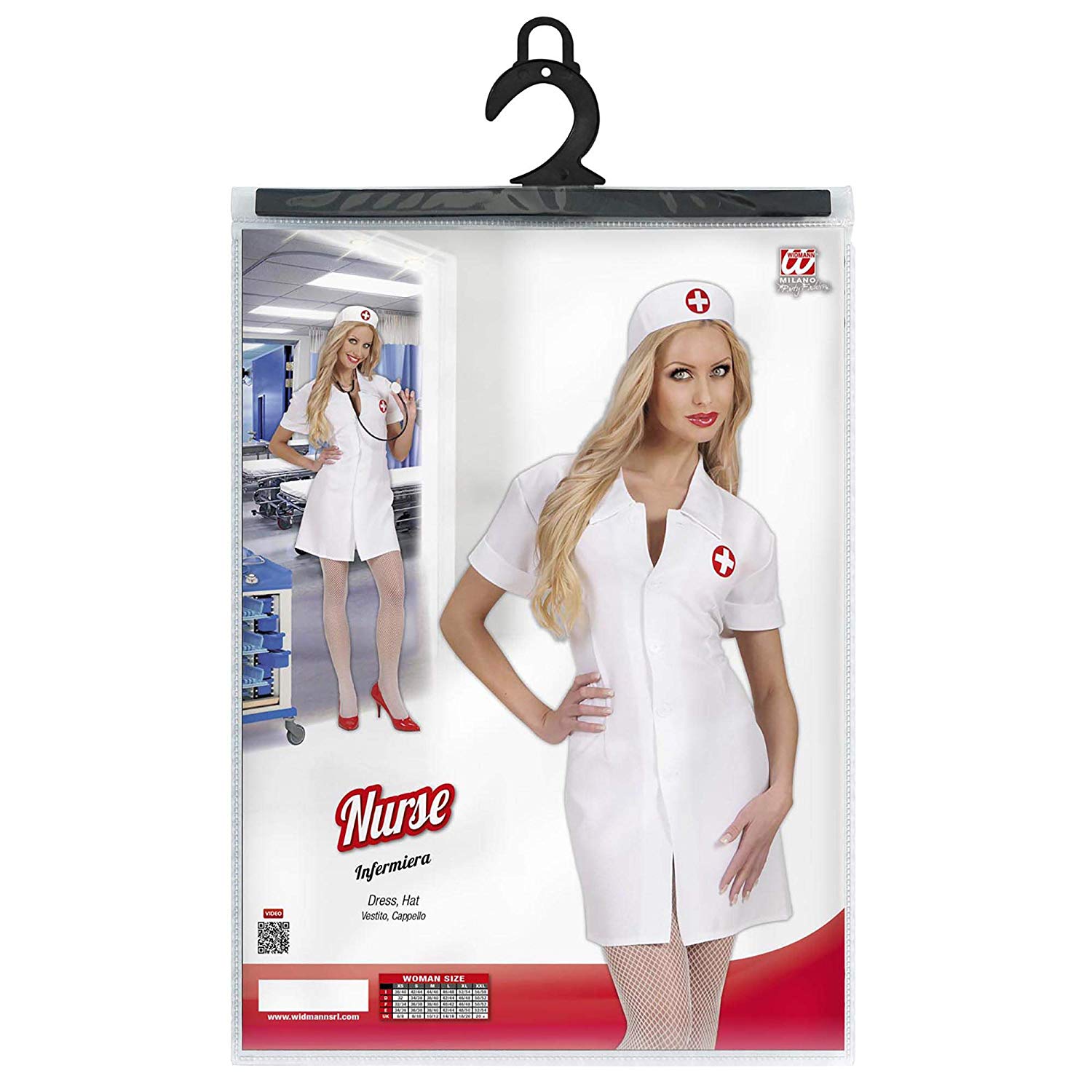 Ladies Quality Fabric Nurse - Costume Small UK 8-10 for ER GP Hospital Fancy Dress, White - Image 2
