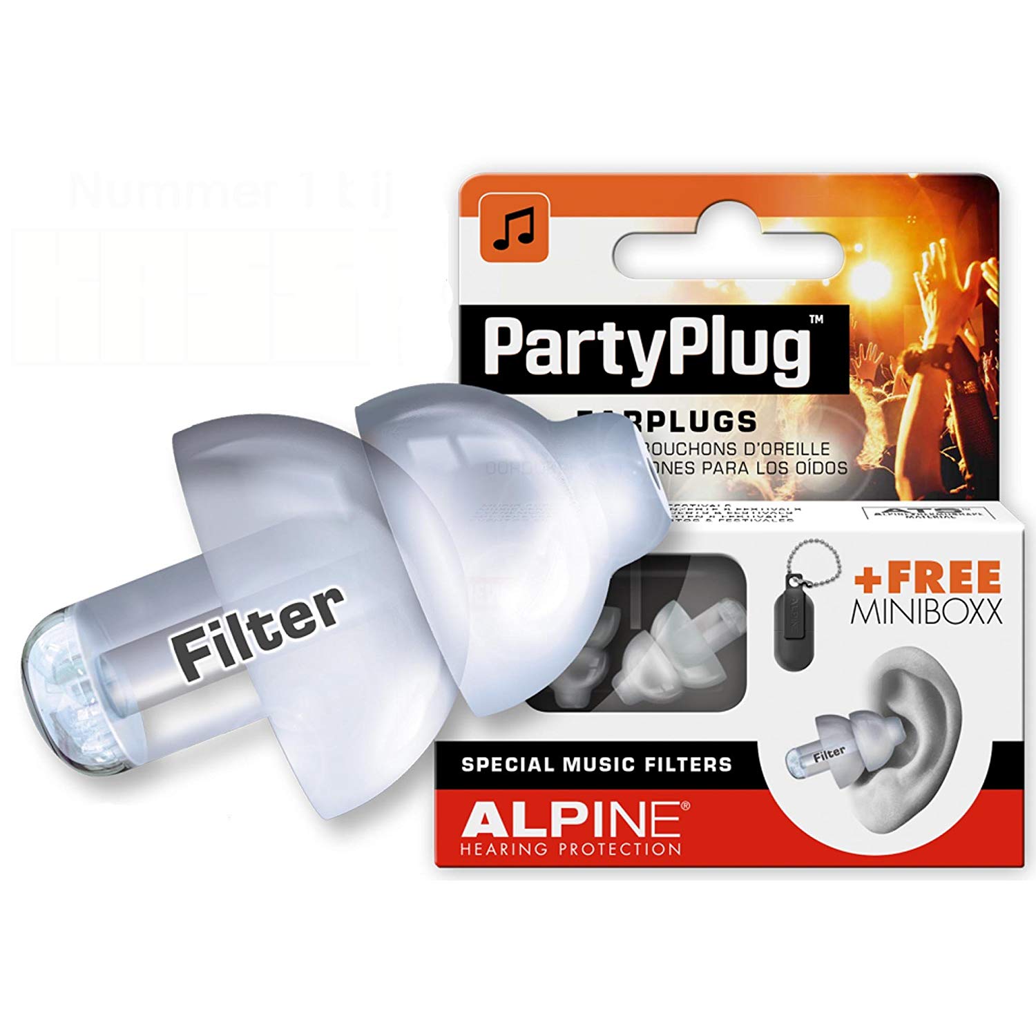 Alpine PartyPlug Ear Plugs for Concerts, Noise Cancelling Ear Plugs for Party and Clubbing - Image 2