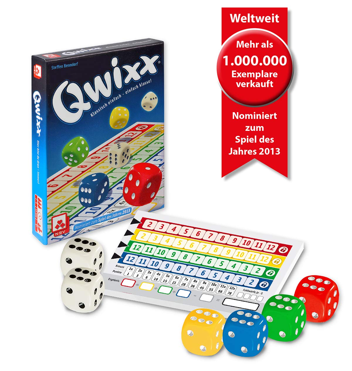 Dice Game Nominated for the Game of the Year 2013 NSV QWIXX 4015 