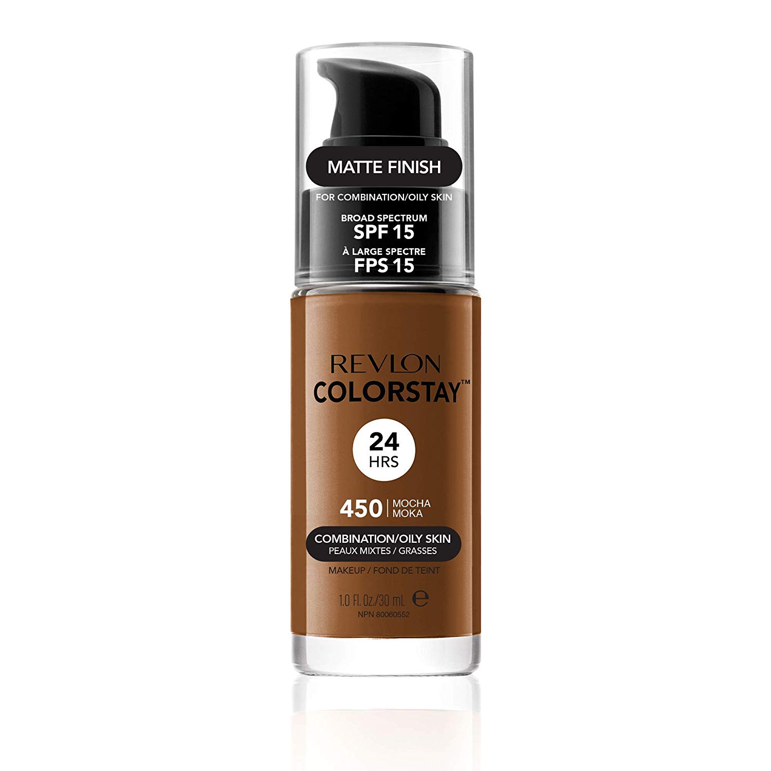 Revlon Colorstay Liquid Foundation Makeup Combination/Oily Skin SPF 15, Longwear Medium-Full Coverage With Matte Finish