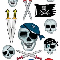 Avery Zweckform Tatuaze Z Design Kids Tatoo, Skulls 12 Designs