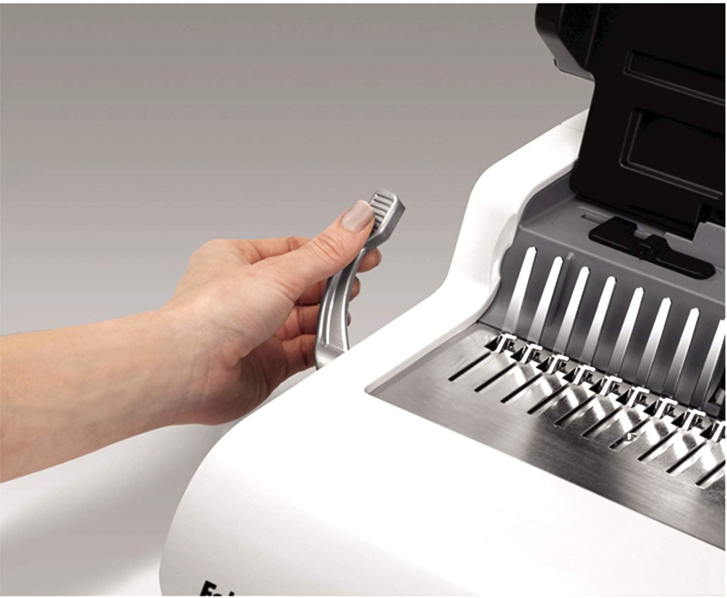 Fellowes Pulsar-E Electric Comb Binder, White, 15 Sheet Punch Capacity - Image 4