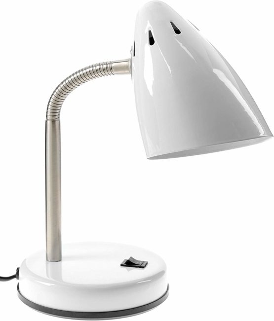 Premier Housewares Bedside Table Lamp Lime Green Desk Lamps Metal Reading Light Spot Light Book Light Desk Lamp - Lime Green 53 x 80 x 52 cm - Image 3