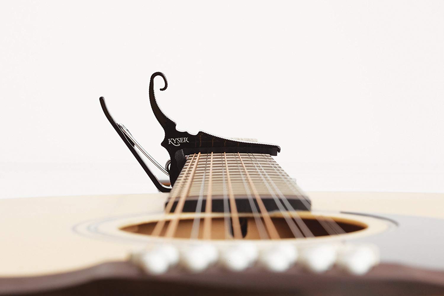 Kyser Quick-Change Capo for 12-string guitars, Black, KG12B, black / black, 0 - Image 2