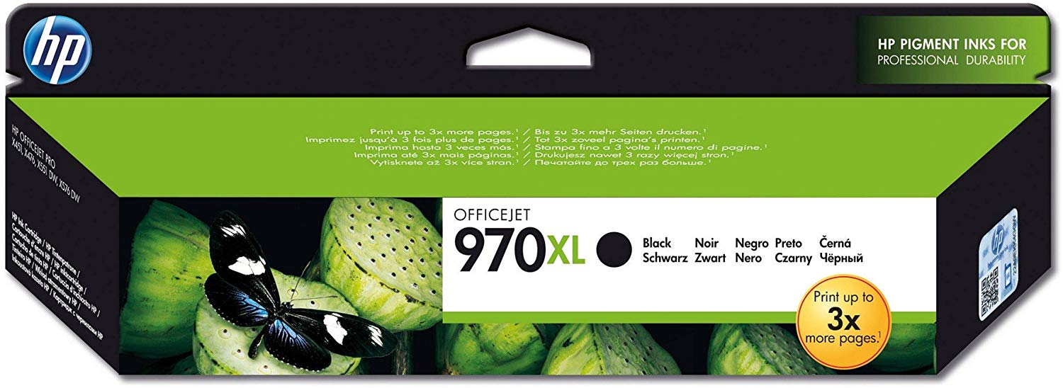 HP CN625AE 970XL High Yield Original Ink Cartridge, Black, Single Pack