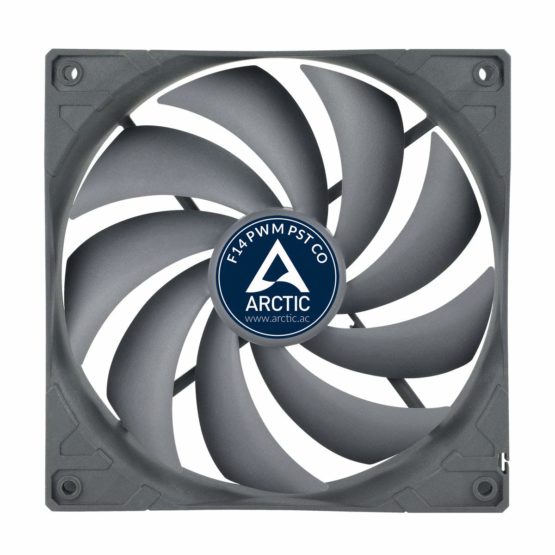 ARCTIC F14 PWM PST CO - 140 mm Case Fan with PWM Sharing Technology (PST), Dual Ball Bearing for Continuous Operation, quiet, Computer, 200-1350 RPM - Grey - Image 2