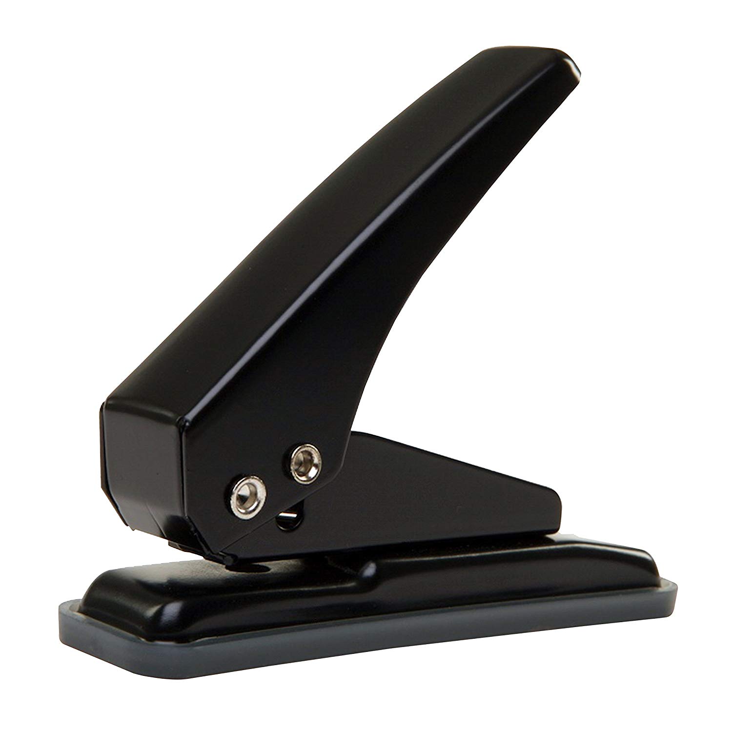 PAVO Premium 20 Sheet Capacity 1-Hole Puncher with Lock - Black