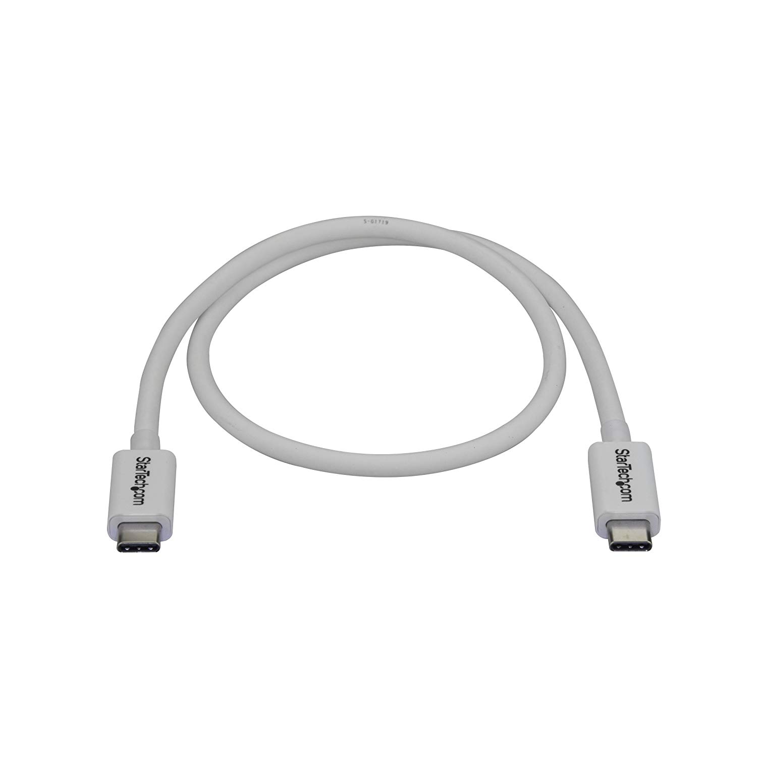 StarTech.com 1.6ft (50cm) Passive Thunderbolt 3 Cable, 40Gbps, 100W PD, 4K/5K Video, Thunderbolt Cable - Image 3