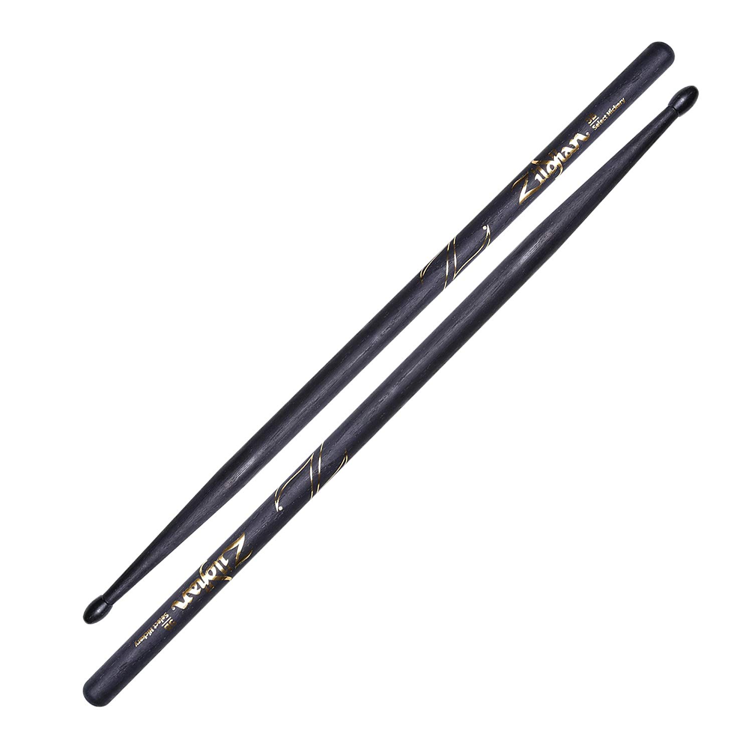 Zildjian Z5BNB Hickory Drumsticks - Nylon Tip - Black