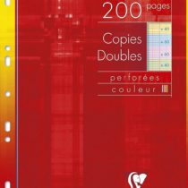 Clairefontaine Double Coloured Sheets, A4, Séyès ruling, 100 pages - Assorted Colours