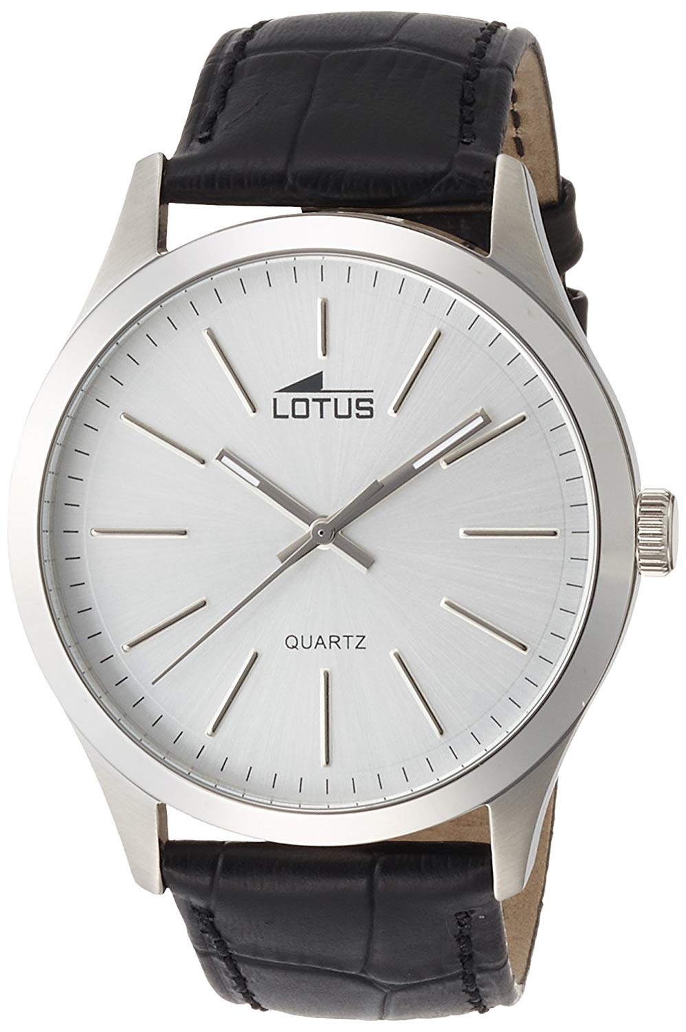Lotus - Mens Clock 15961/1, Silver/Black, 42