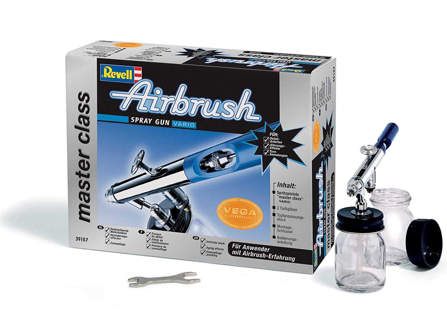 Revell 39107 Spray Gun Master Class (Vario), Multi-color, Large - Image 3